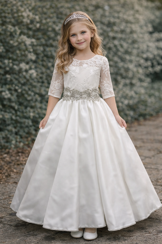 custom couture communion Dress/ Amanda