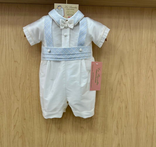 Blue Roland christening Shorts set