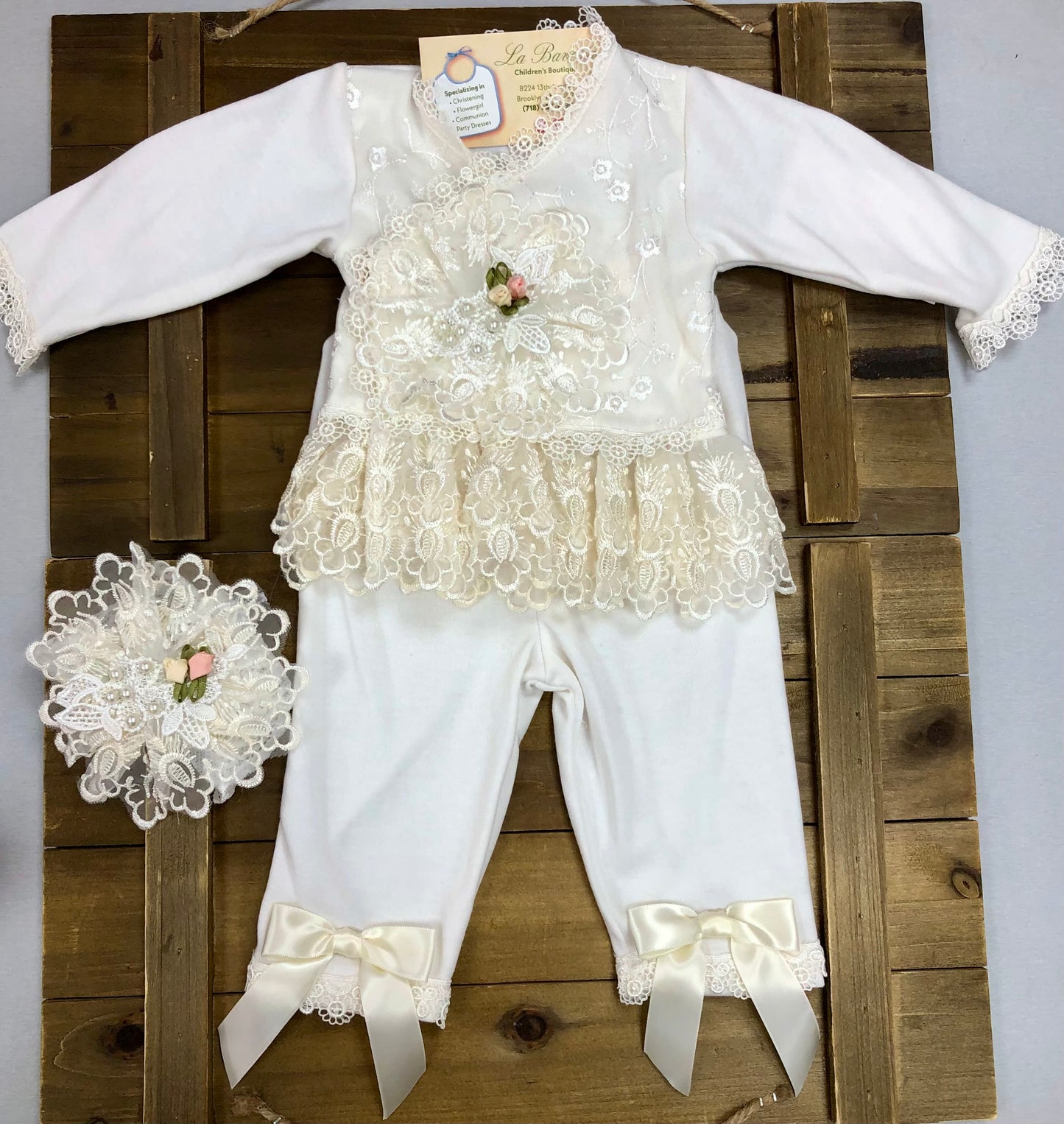 Krista  Baby Girls fancy pants set
