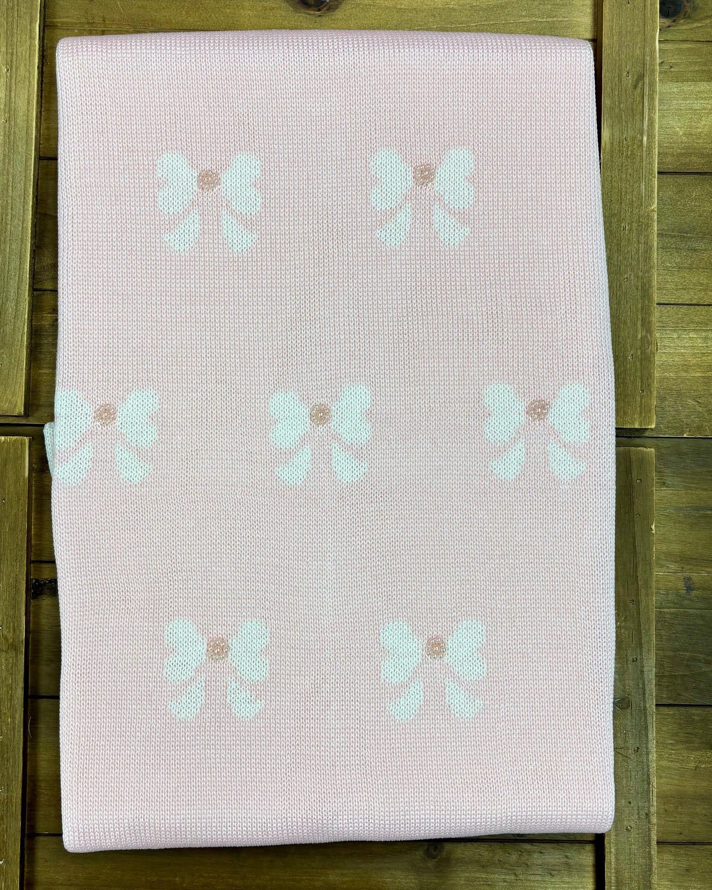 Bows & Bliss Knit Layette Set Made In Italy