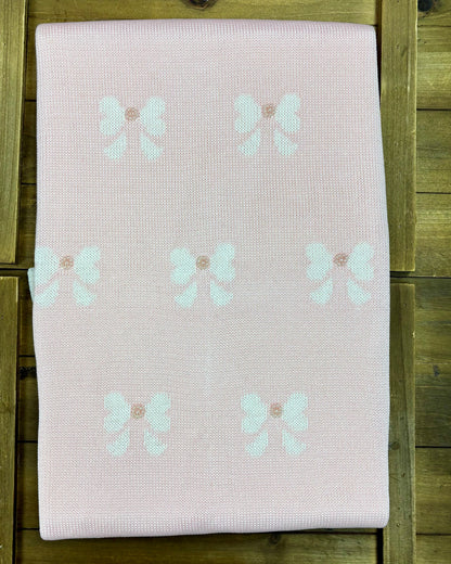 Bows & Bliss Knit Layette Set Made In Italy