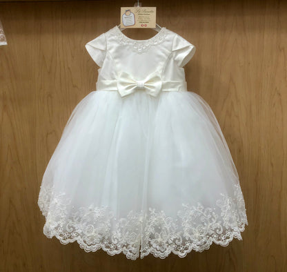 1st Birthday pink with ivory lace Dress by Sarah Louise 0701400
