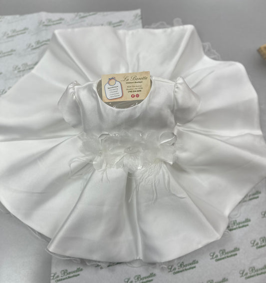 Bimbalo white short christening Dress 6822