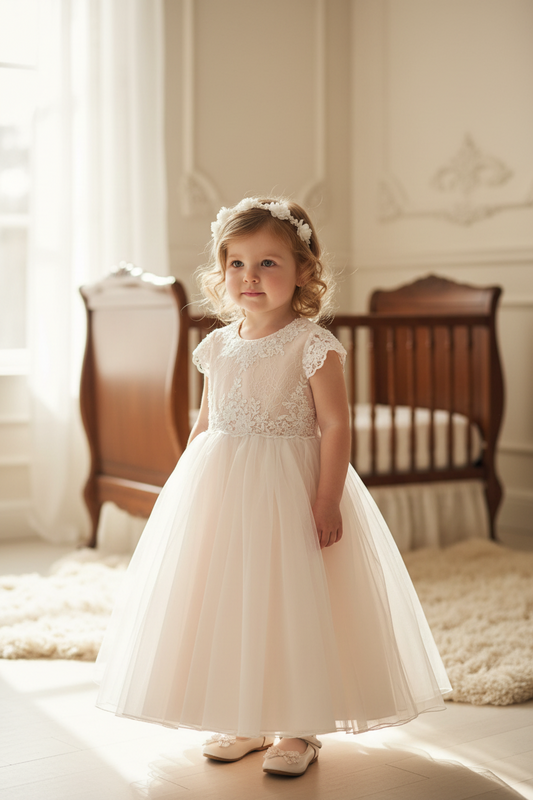 Lace Princess Blush Dress