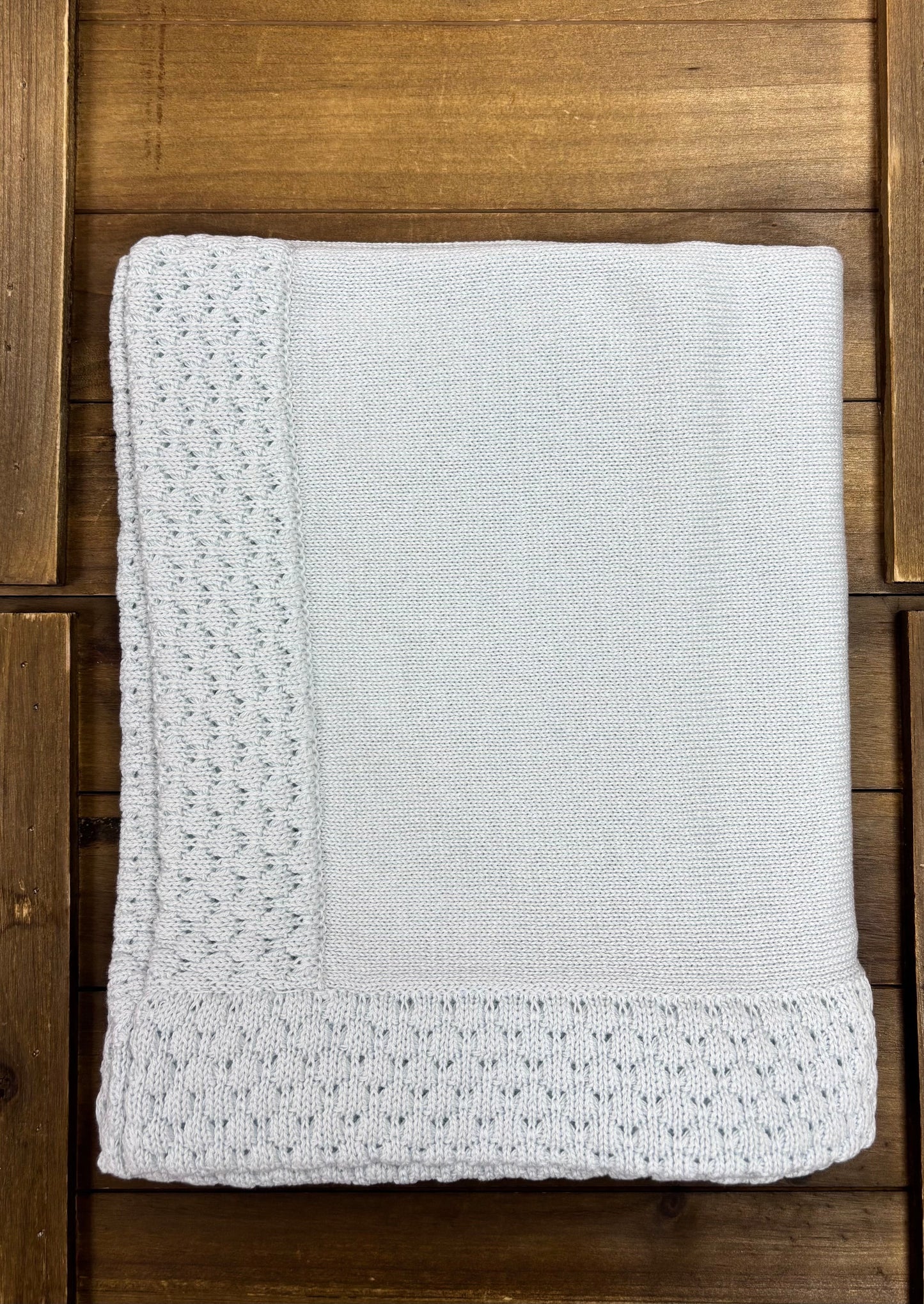 Light Blue Knit Baby Take-Home Set