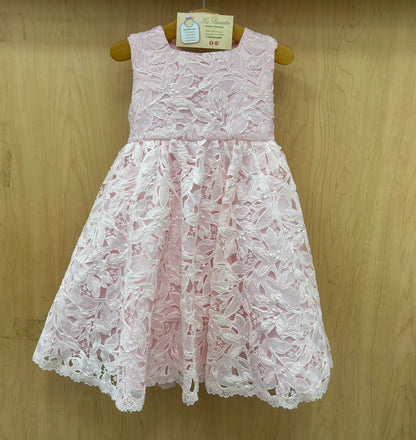 Pink lace dress
