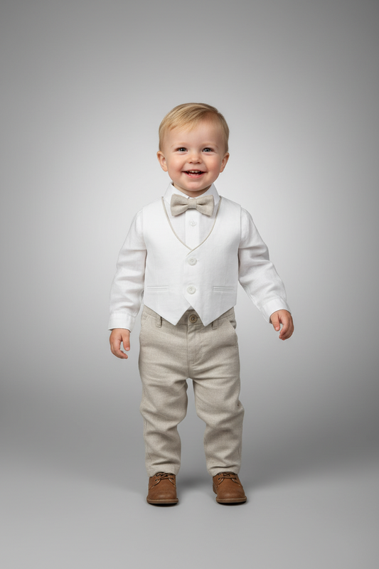 Dolce bambini 8539 boys linen set