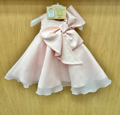 Pink Bow Dress Made  in Italy