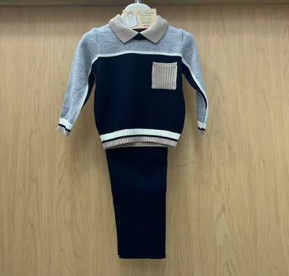 2pc sweater & Pants Set Made In Italy