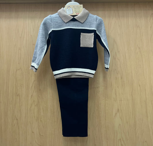 2pc sweater & Pants Set Made In Italy