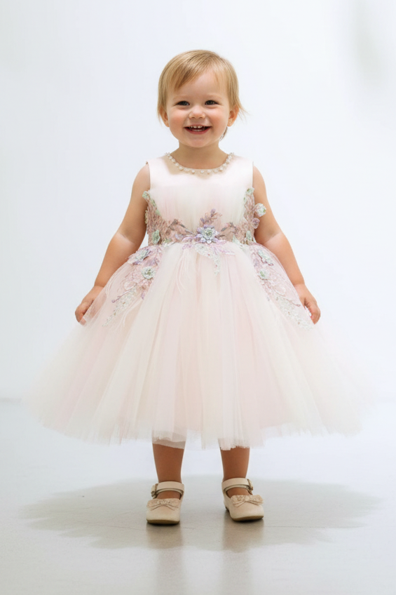 Princess Daliana Lace Bodice Multi Color Dress | La Bavetta