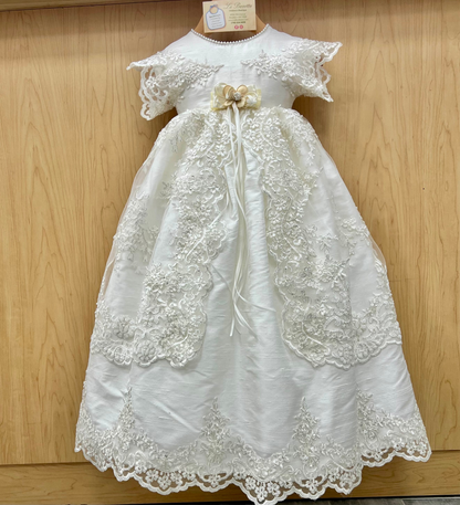 Piccolo Bacio Nicolette all silk Lace Baptism Dress