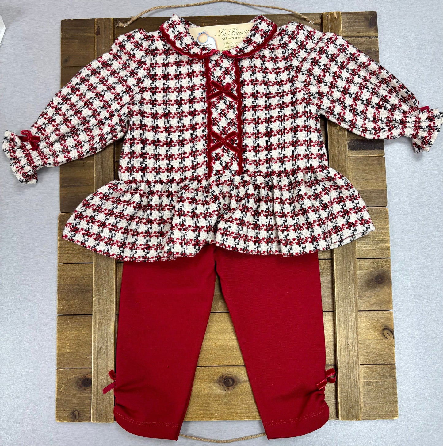 Girls Holiday Plaid Tunic & Legging Set