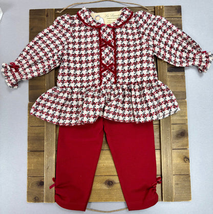 Girls Holiday Plaid Tunic & Legging Set