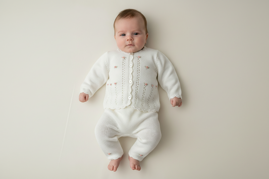 Adorable cream knit sweater & Pants set