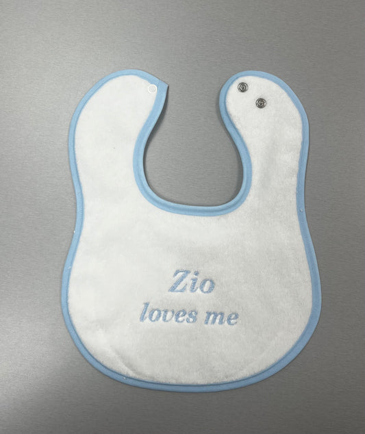 Zio loves me bib