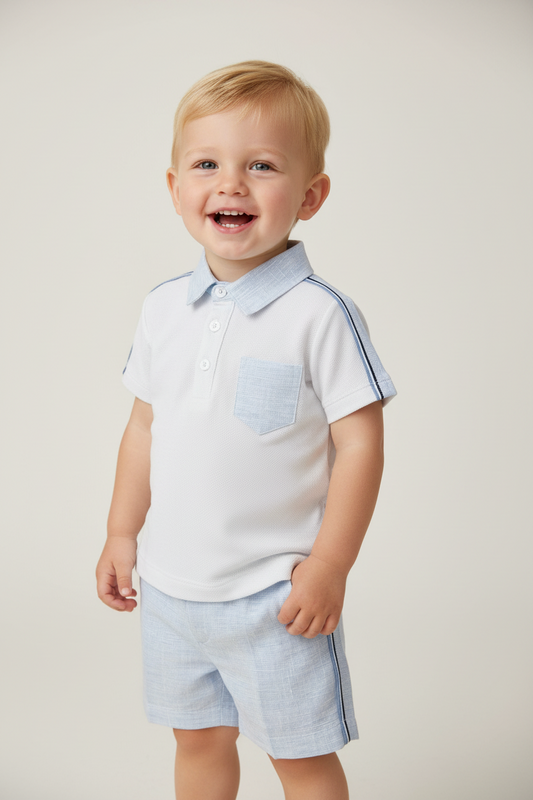 Bimbalo shorts boys set made in Italy 7242