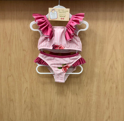 Girls 2pc Bathing suit with bow Made in Europe