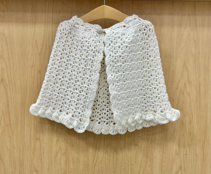 Hand crochet knit cape/ shawl