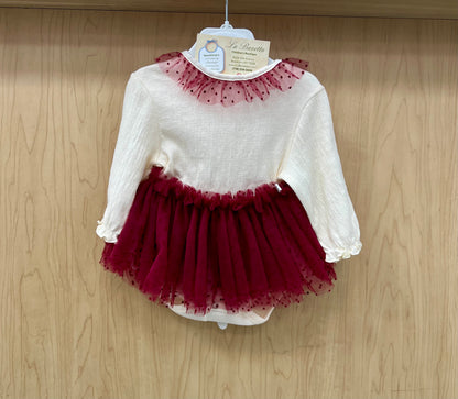 Oh baby 2 pc onesie tulle skirt set