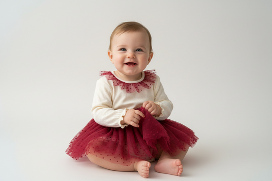 Oh baby 2 pc onesie tulle skirt set