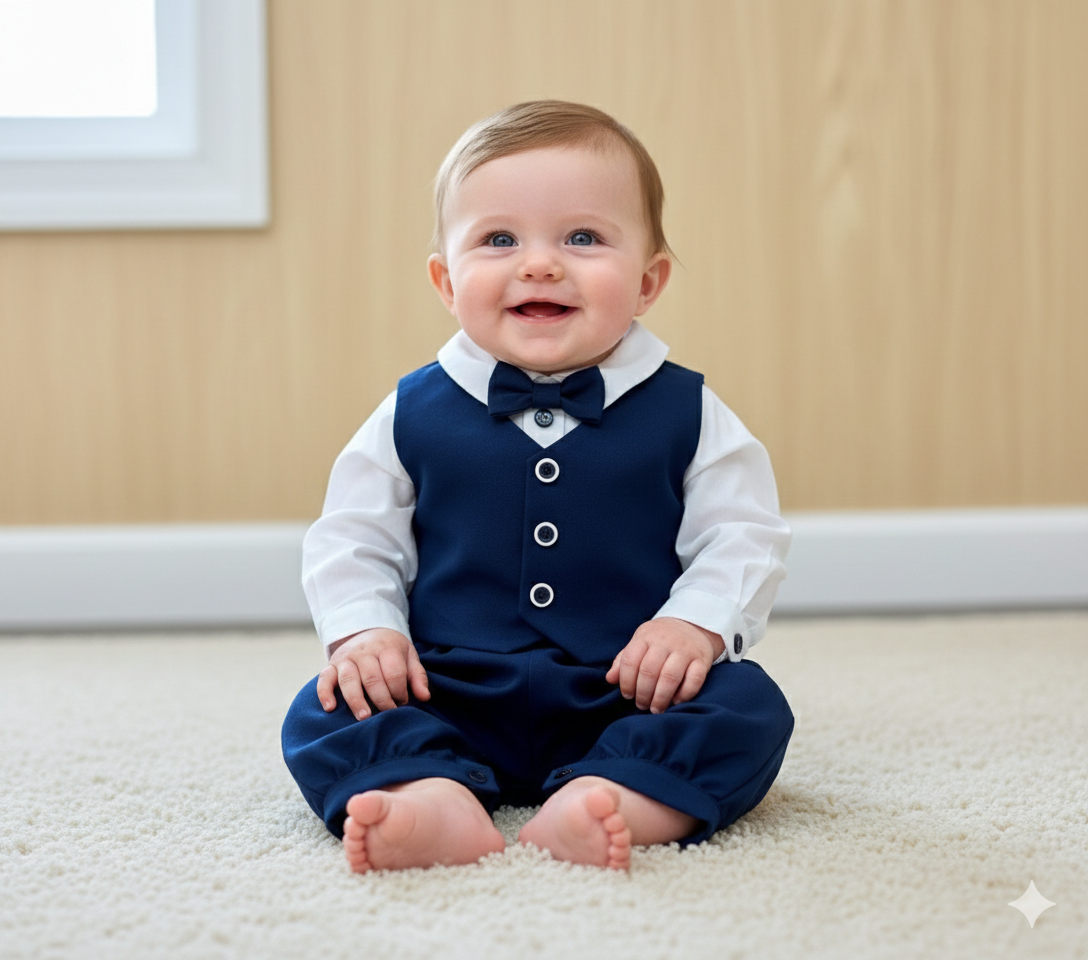 Bimbalo 7321  Navy Blue romper made in Italy