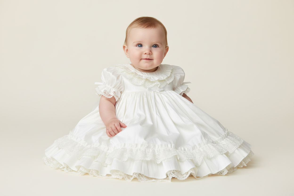 Victorian Silk baptism Dress