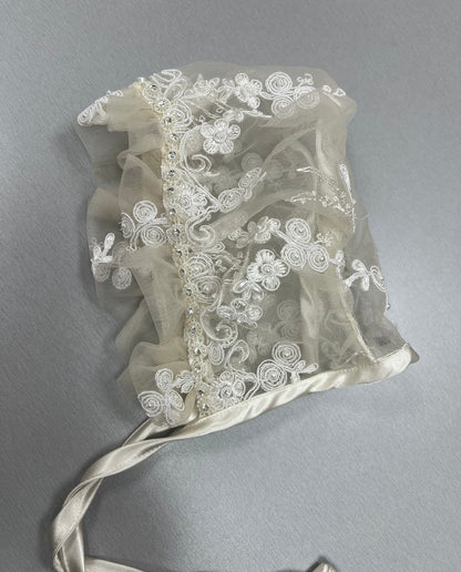 Madeline Heirloom Silk and Lace Christening Gown