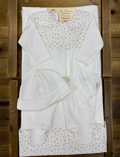 Baby Girl Floral Scallop Take-Home Set