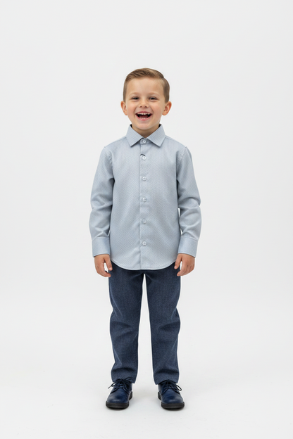 2pc Boys button down pants set