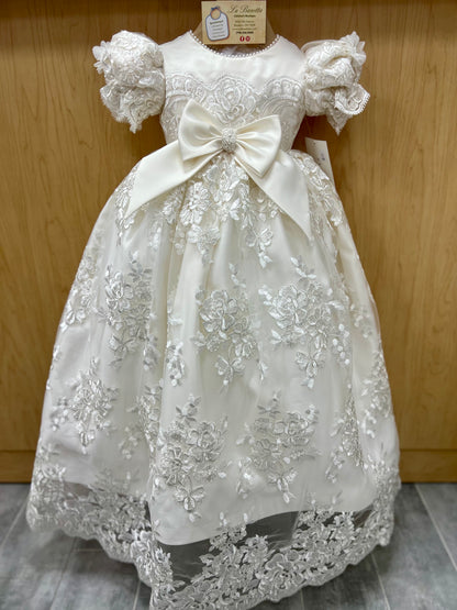 Piccolo Bacio Paula Baptism Wear Dress by La Bavetta in Brooklyn 12m