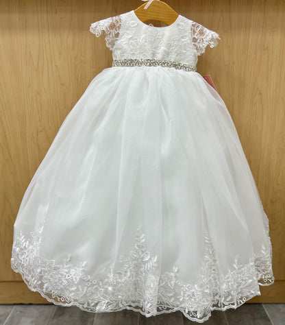 Bella Bow Christian Baptism Dress