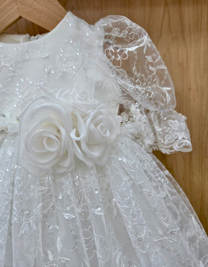 Bella Bow christening and baptism dress