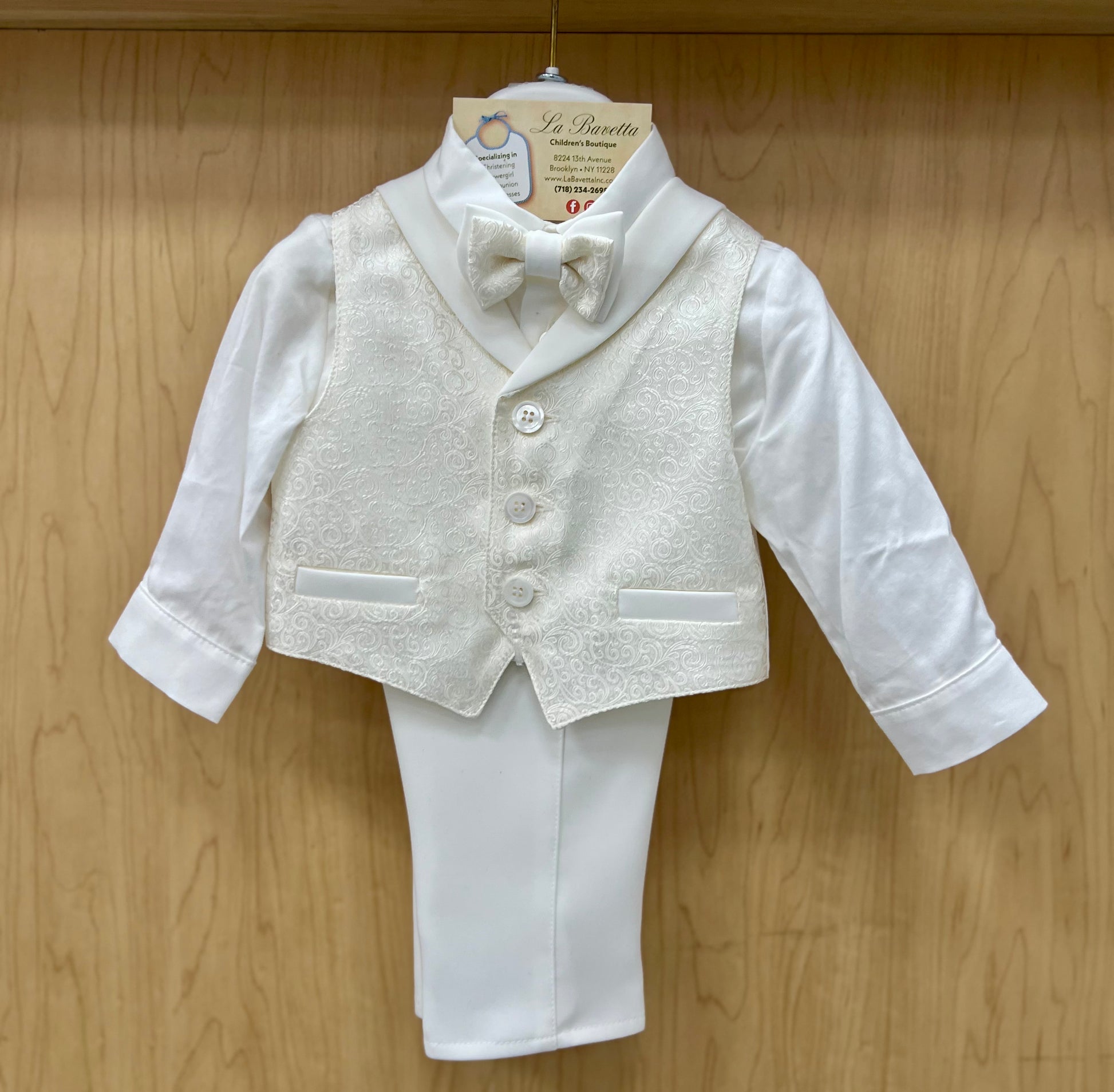 Bimbalo Boys baptism 4pc set by LA Bavetta