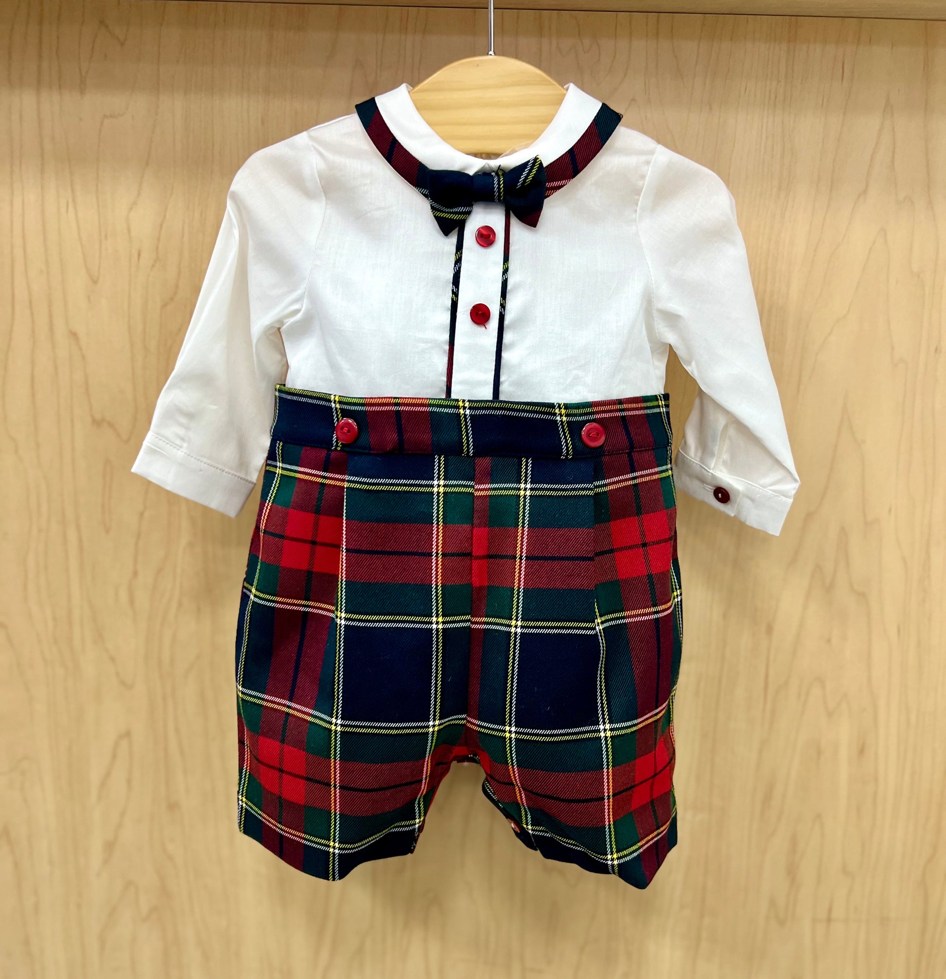 Bimbalo Tarten boys outfit for holiday season