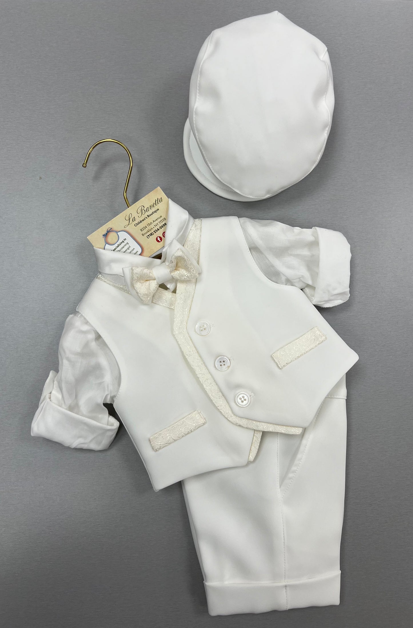 Boys Shorts Set Christian Baptism by La Bavetta. Brooklyn Shopping