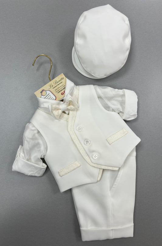 Boys Shorts Set Christian Baptism by La Bavetta. Brooklyn Shopping