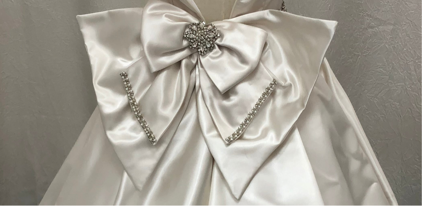 Royal Grace Silk Satin communion Dress Elise