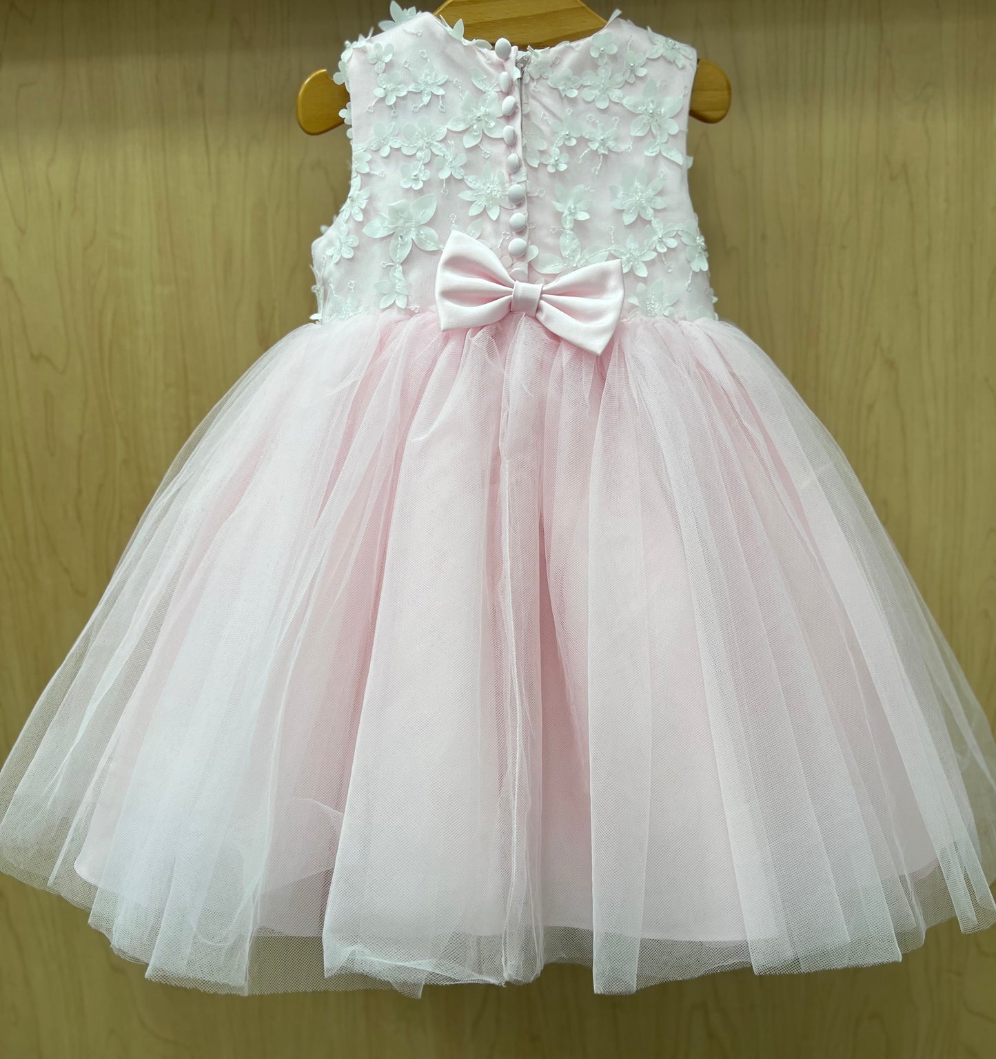 Sarah Louise 1st birthday pink and pink Party Dress | La Bavetta | Childrens shopping