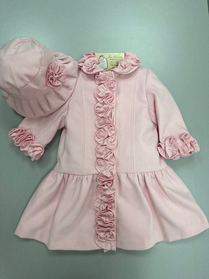 Sarah Louise pink coat 013170