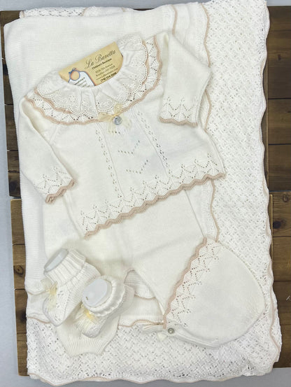 Elegant  knit girl take me home set
