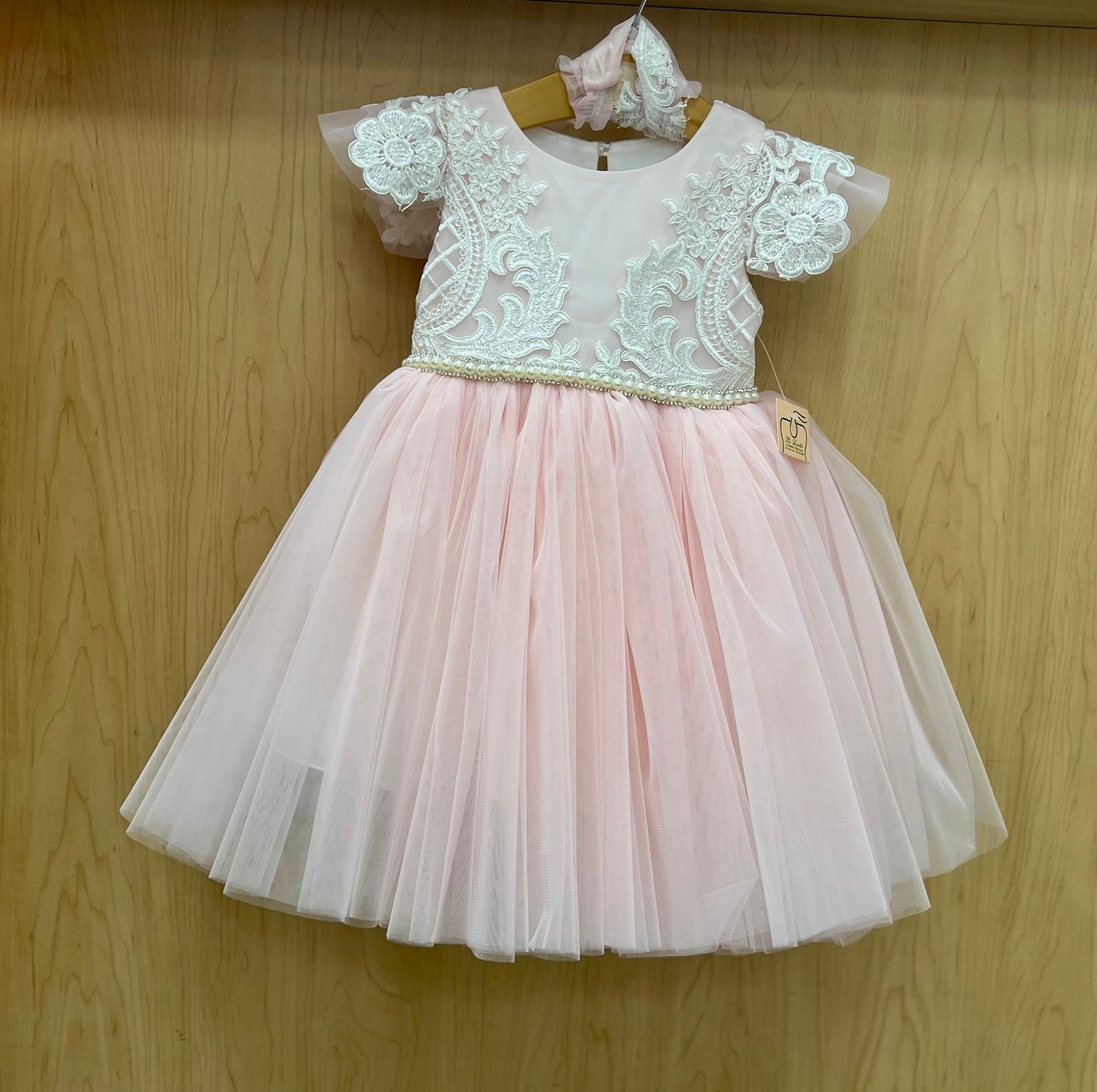 Pink 1st Birthday Girls Dress Dolce Bambini