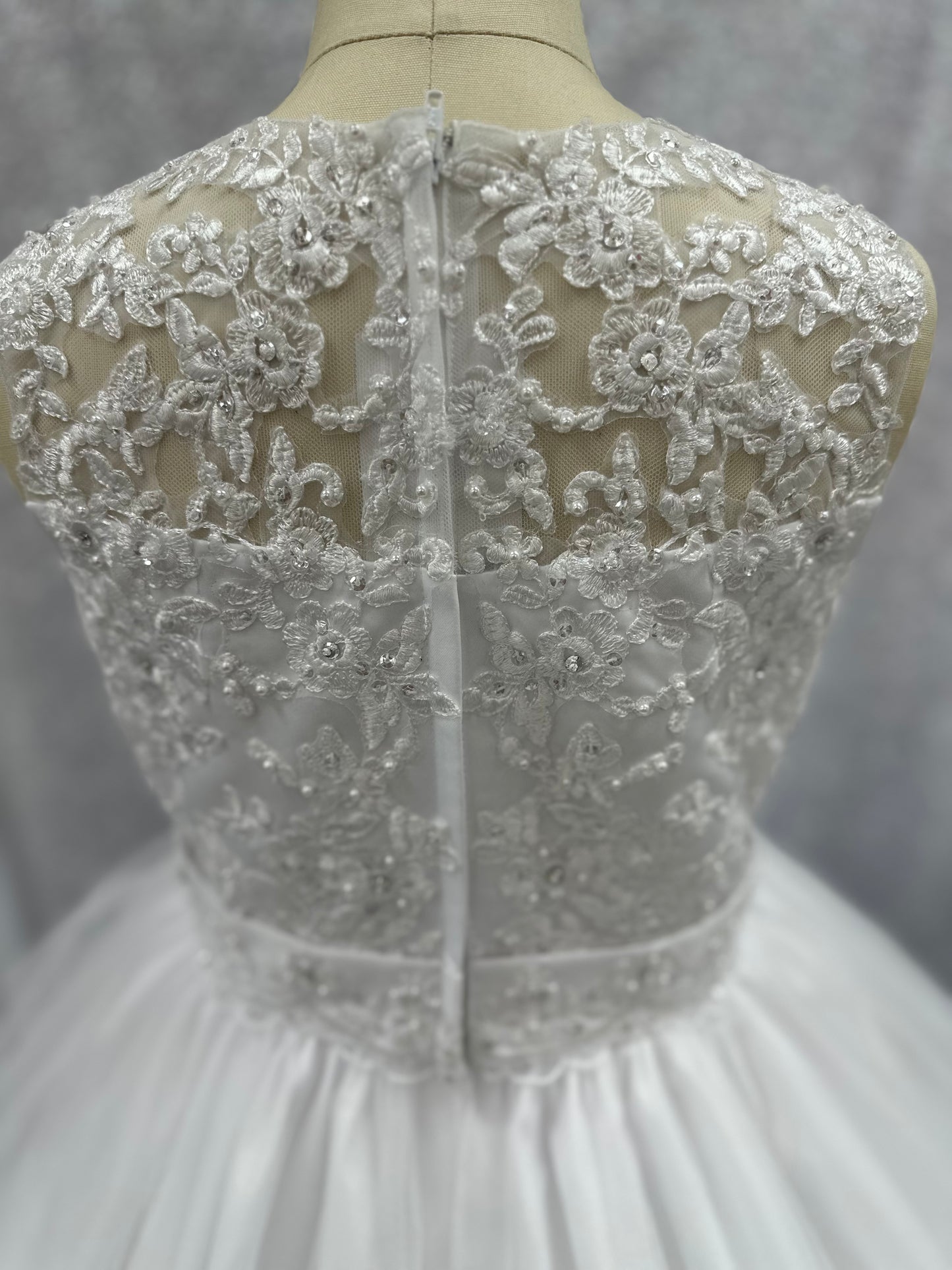 White Pearl Communion Dress | La Bavetta Children's Boutique | NYC