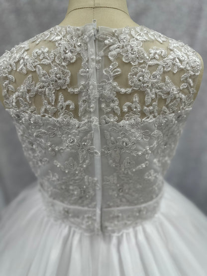 White Pearl Communion Dress | La Bavetta Children's Boutique | NYC
