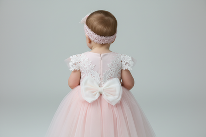 Pink 1st Birthday Girls Dress Dolce Bambini