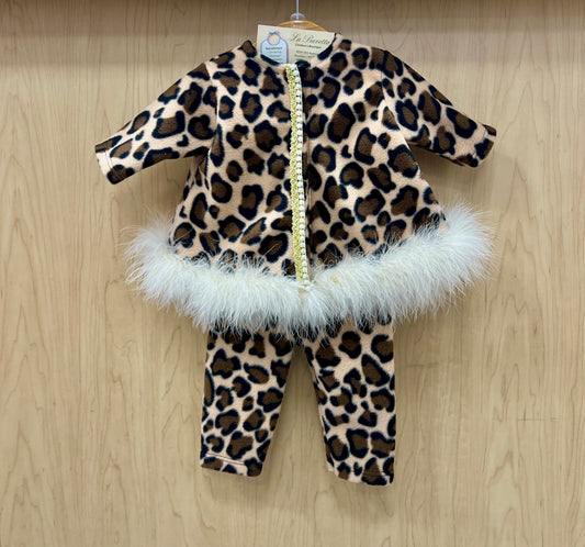 Leopard 3pc pants set by Katie Rose