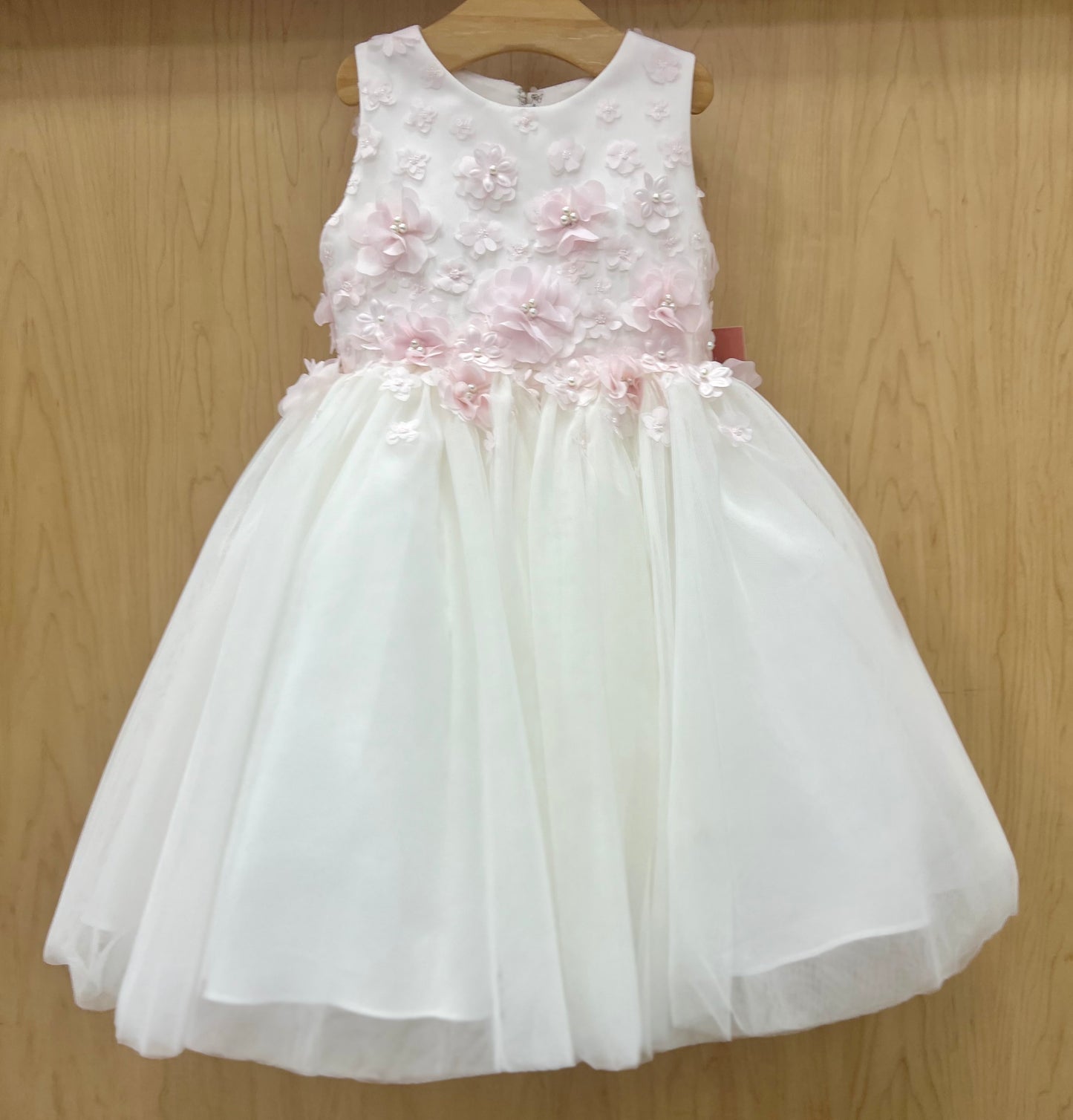 Blossom Petal pink and Ivory Tulle Dress
