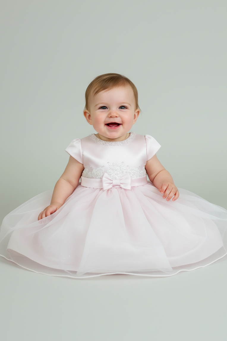 Pink 1st birthday Dress Sarah Louise