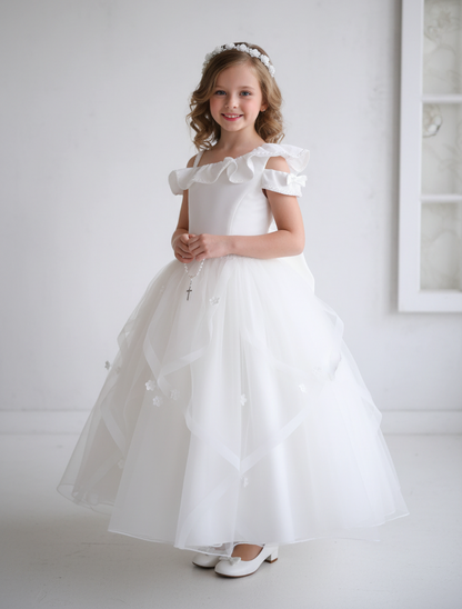 Christie Helene Communion Dress One Shoulder