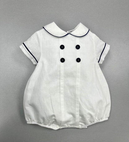 Nautical Sailor Romper for Boys | La Bavetta | Brooklyn, NY
